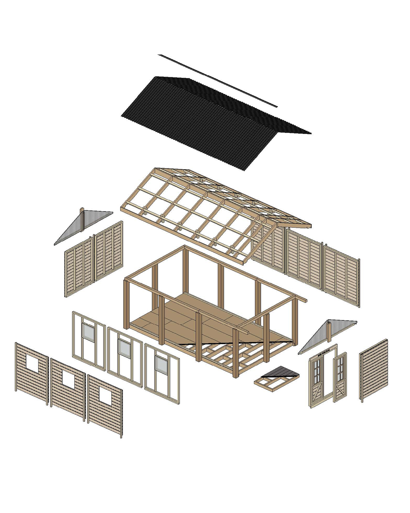 Exploded cabin image